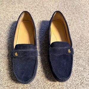 Ralph Lauren Women's Navy Suede Loafers